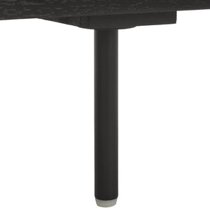 Safavieh Anahi Contemporary 2-Door Media Stand With Slatted Detailing, Open Shelves & Storage Cabinets, Black MED1501A
