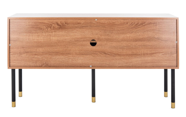 Safavieh Oakley Tv Stand - Retro-Inspired Media Console With Sleek Metal Legs For Stylish Living Room Decor Natural / White MED2201A