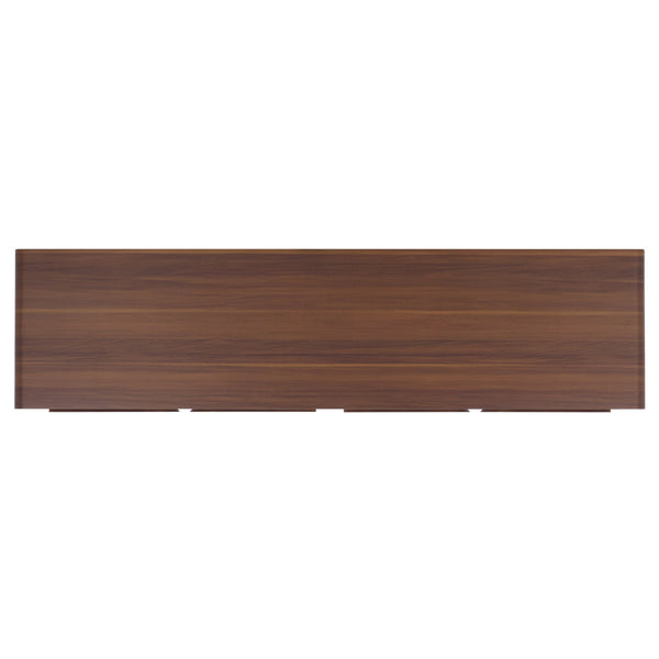 Safavieh Arsenio Stylish 2 Drawer Media Stand With 2 Spacious Shelves For Organized Entertainment Spaces Walnut Pb,Mdf Med3100a