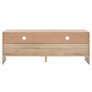 Safavieh Arsenio Stylish 2 Drawer Media Stand With 2 Spacious Shelves For Organized Entertainment Spaces Light Cream Pb,Mdf Med3100c