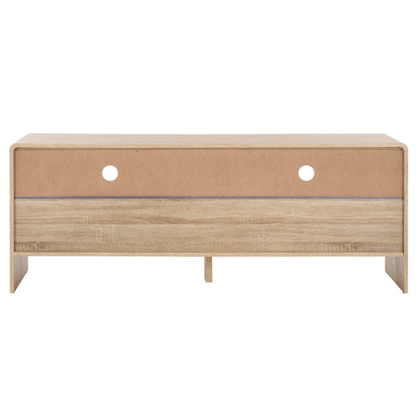 Safavieh Arsenio Stylish 2 Drawer Media Stand With 2 Spacious Shelves For Organized Entertainment Spaces Light Cream Pb,Mdf Med3100c