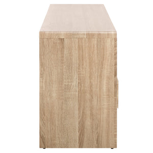 Safavieh Arsenio Stylish 2 Drawer Media Stand With 2 Spacious Shelves For Organized Entertainment Spaces Light Cream Pb,Mdf Med3100c