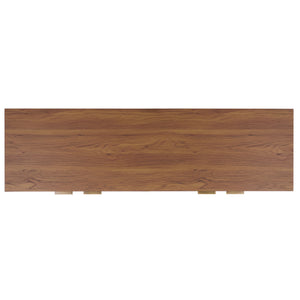 Safavieh Quaid 4 Door Sideboard/Tv Stand - Elegant Walnut Finish For Stylish Storage & Entertainment Solutions Walnut ,Brass Pb ,Mdf Med3103a