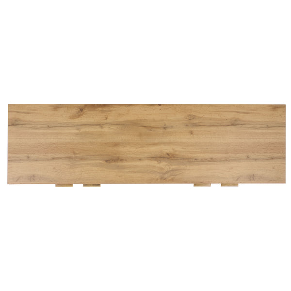 Safavieh Quaid 4 Door Sideboard/Tv Stand - Elegant Walnut Finish For Stylish Storage & Entertainment Solutions Oak ,Brass Pb ,Mdf Med3103c