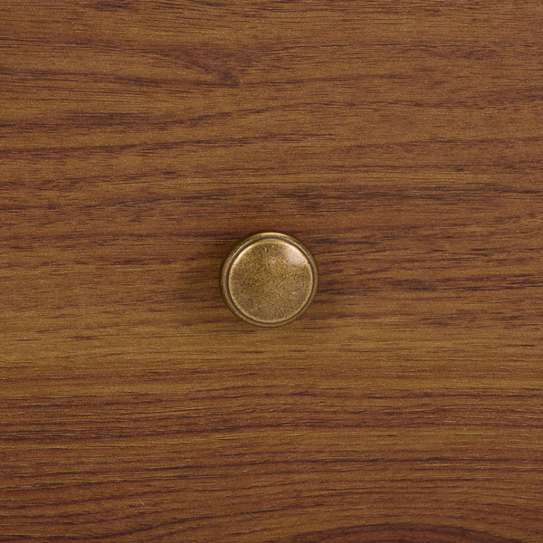 Safavieh Adrin 3 Drawer Sideboard/Media Stand In Walnut - Elegant Storage Solution For Modern Living Spaces Walnut ,Brass Pb ,Mdf Med3105a-2bx