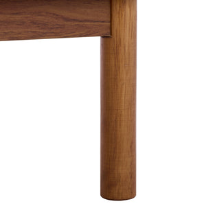 Safavieh Adrin 3 Drawer Sideboard/Media Stand In Walnut - Elegant Storage Solution For Modern Living Spaces Walnut ,Brass Pb ,Mdf Med3105a-2bx