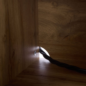 Safavieh Adrin 3 Drawer Sideboard/Media Stand In Walnut - Elegant Storage Solution For Modern Living Spaces Oak ,Brass Pb ,Mdf Med3105c-2bx