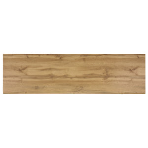 Safavieh Adrin 3 Drawer Sideboard/Media Stand In Walnut - Elegant Storage Solution For Modern Living Spaces Oak ,Brass Pb ,Mdf Med3105c-2bx