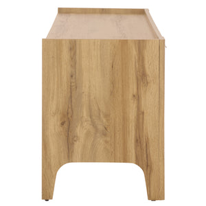 Safavieh Equit 2 Door 1 Drawer Sideboard - Stylish Oak Media Stand With Brass Accents For Modern Homes Oak ,Brass Pb ,Mdf Med3106a