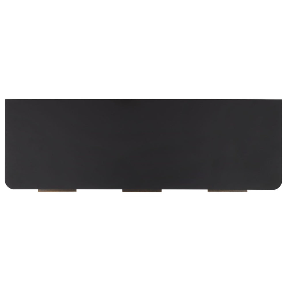 Safavieh Brey Modern 3-Door Sideboard/Media Stand With Rattan Texture For Stylish Storage Solutions Black / Brass MED3108B