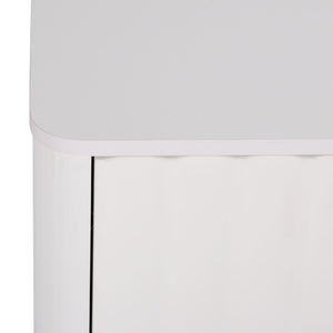 Safavieh Hilsa Three Door Sideboard White Gold Finish Modern Storage for Dining Living Room MED3116A-2BX