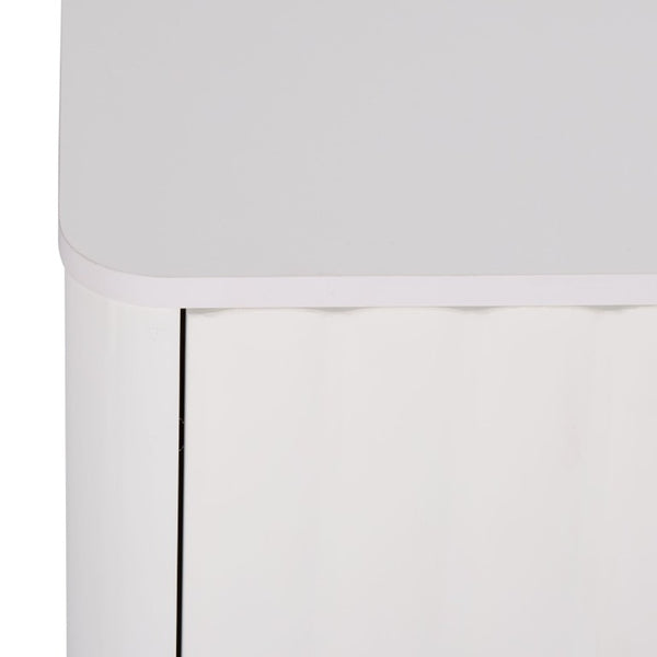 Safavieh Hilsa Three Door Sideboard White Gold Finish Modern Storage for Dining Living Room MED3116A-2BX