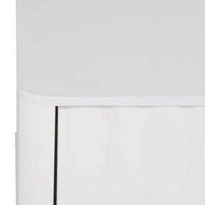 Hilsa Mid-Century Sideboard And Tv Stand With Three Doors, Two Shelves, Sleek Metal Trim, 65" Tv Support
