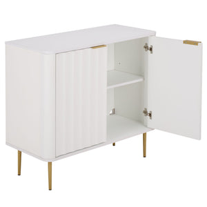 Hilsa Compact Two-Door Sideboard And Tv Stand For Small Spaces — Modern Storage, Sleek Accent Design