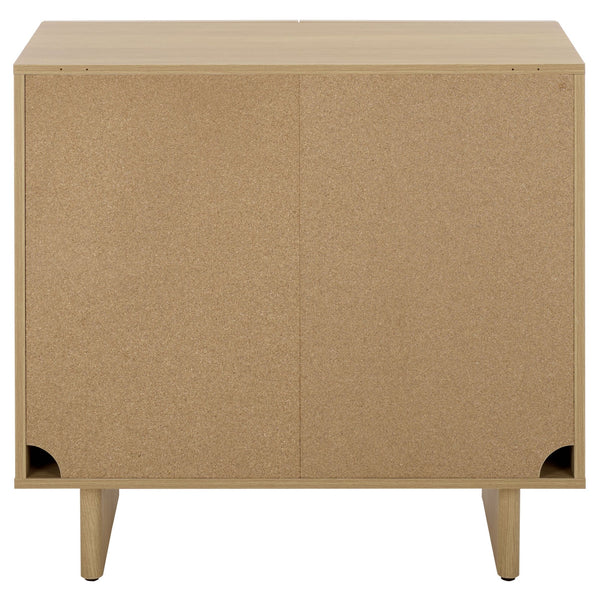 Simi Compact Sideboard Tv Stand With Ample Storage For Small Spaces — Durable Wood-Tone Veneer Design