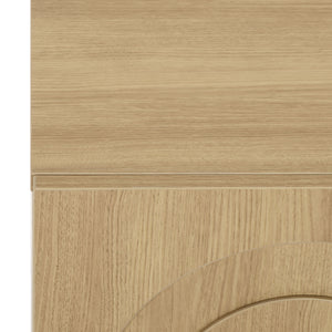 Simi Compact Sideboard Tv Stand With Ample Storage For Small Spaces — Durable Wood-Tone Veneer Design