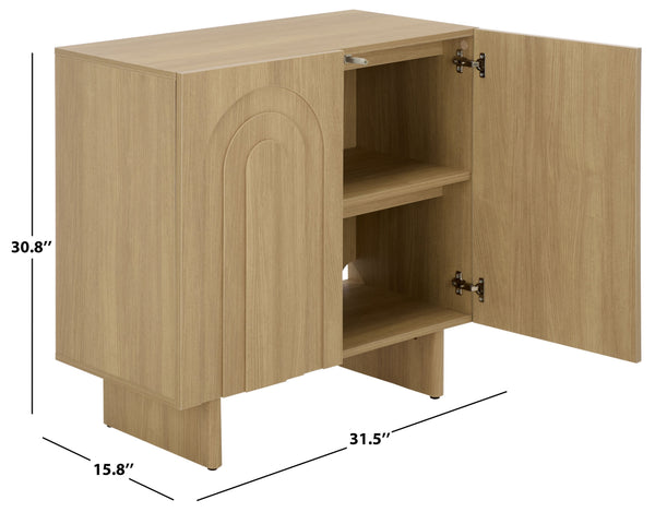 Simi Compact Sideboard Tv Stand With Ample Storage For Small Spaces — Durable Wood-Tone Veneer Design