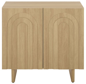 Simi Compact Sideboard Tv Stand With Ample Storage For Small Spaces — Durable Wood-Tone Veneer Design