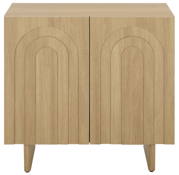 Simi Compact Sideboard Tv Stand With Ample Storage For Small Spaces — Durable Wood-Tone Veneer Design