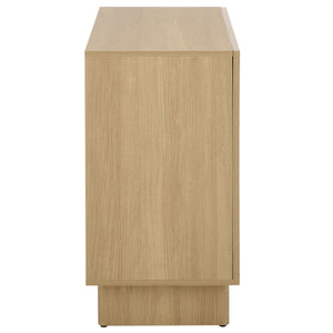 Simi Compact Sideboard Tv Stand With Ample Storage For Small Spaces — Durable Wood-Tone Veneer Design