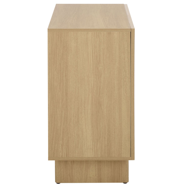 Simi Compact Sideboard Tv Stand With Ample Storage For Small Spaces — Durable Wood-Tone Veneer Design