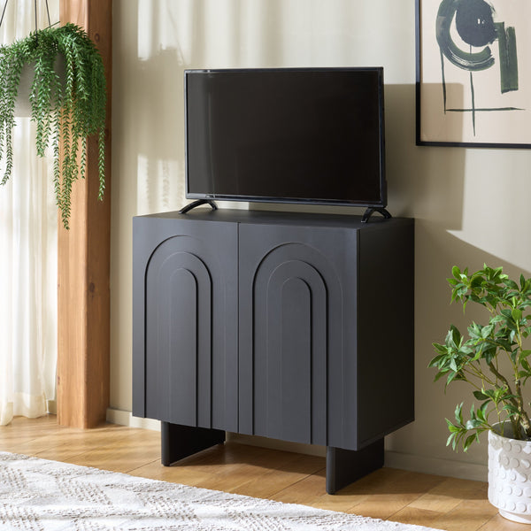 Simi Compact Sideboard Tv Stand With Ample Storage For Small Spaces — Durable Wood-Tone Veneer Design