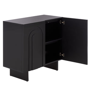 Simi Compact Sideboard Tv Stand With Ample Storage For Small Spaces — Durable Wood-Tone Veneer Design