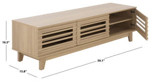 Zulie Mid-Century Modern Sideboard And Media Console For Up To 65" Tv With Ample Concealed Storage