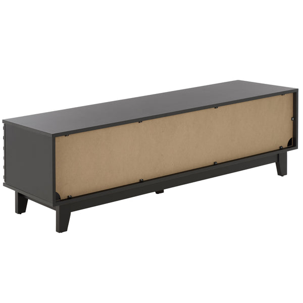 Zulie Mid-Century Modern Sideboard And Media Console For Up To 65" Tv With Ample Concealed Storage