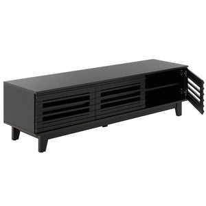 Zulie Mid-Century Modern Sideboard And Media Console For Up To 65" Tv With Ample Concealed Storage
