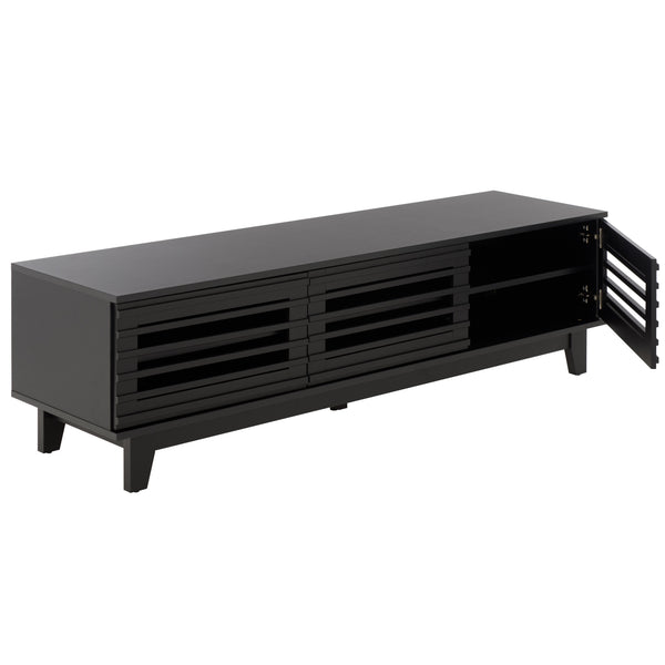 Zulie Mid-Century Modern Sideboard And Media Console For Up To 65" Tv With Ample Concealed Storage
