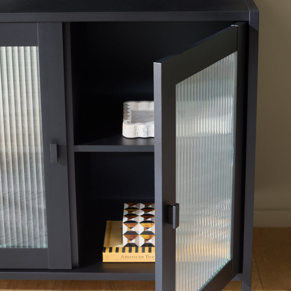 Donahue Modern Sideboard Tv Stand With Hidden Storage & Cable Management Sleek Minimalist Console
