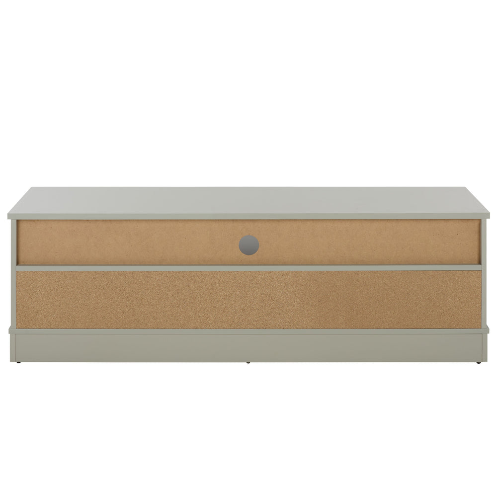 Shafa Modern Sideboard Tv Stand For Up To 55" Tvs, Sleek Light Grey Finish, Cable Management, Sturdy Storage