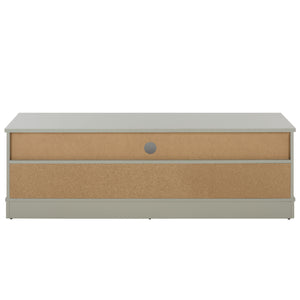 Shafa Modern Sideboard Tv Stand For Up To 55" Tvs, Sleek Light Grey Finish, Cable Management, Sturdy Storage