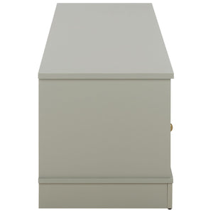 Shafa Modern Sideboard Tv Stand For Up To 55" Tvs, Sleek Light Grey Finish, Cable Management, Sturdy Storage