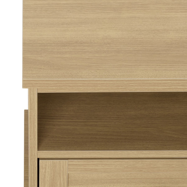 Shafa Modern Sideboard Tv Stand For Up To 55" Tvs, Sleek Light Grey Finish, Cable Management, Sturdy Storage