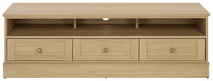 Shafa Modern Sideboard Tv Stand For Up To 55" Tvs, Sleek Light Grey Finish, Cable Management, Sturdy Storage