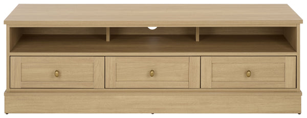 Shafa Modern Sideboard Tv Stand For Up To 55" Tvs, Sleek Light Grey Finish, Cable Management, Sturdy Storage
