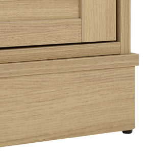 Shafa Modern Sideboard Tv Stand For Up To 55" Tvs, Sleek Light Grey Finish, Cable Management, Sturdy Storage