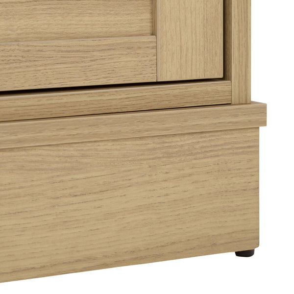 Shafa Modern Sideboard Tv Stand For Up To 55" Tvs, Sleek Light Grey Finish, Cable Management, Sturdy Storage