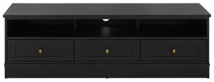Shafa Modern Sideboard Tv Stand For Up To 55" Tvs, Sleek Light Grey Finish, Cable Management, Sturdy Storage