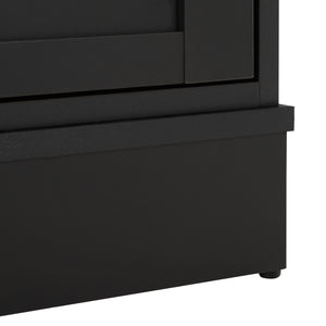 Shafa Modern Sideboard Tv Stand For Up To 55" Tvs, Sleek Light Grey Finish, Cable Management, Sturdy Storage