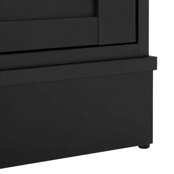 Shafa Modern Sideboard Tv Stand For Up To 55" Tvs, Sleek Light Grey Finish, Cable Management, Sturdy Storage