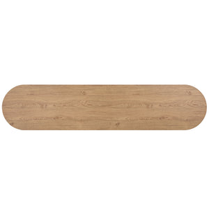 Kiyoshi 5-Shelf Media Stand 70.9" Wide — Modern Wood-Look Shelves With Metal Frame, Holds Up To 75" Tv
