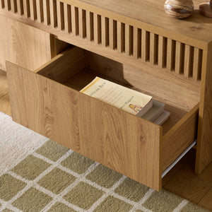 Masa 3-Drawer 71.5" Tv Stand — Sleek Low-Profile Media Console With Ample Hidden Storage And Surface Space