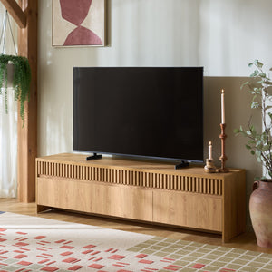 Masa 3-Drawer 71.5" Tv Stand — Sleek Low-Profile Media Console With Ample Hidden Storage And Surface Space