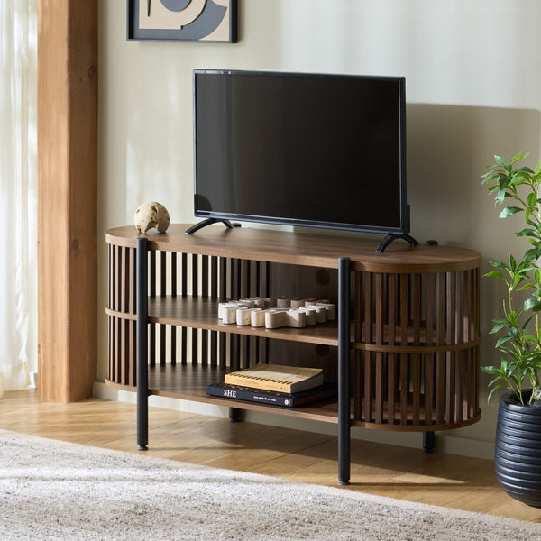Marami Modern 47.2" Tv Stand With Open Shelf, Metal Legs, Compact Design For Tvs Up To 43"