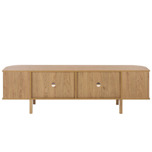 Tomori 70.9" Tv Stand With Spacious Top, Two Concealed Drawers, Scratch-Resistant Wood-Look Finish