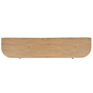 Tomori 70.9" Tv Stand With Spacious Top, Two Concealed Drawers, Scratch-Resistant Wood-Look Finish