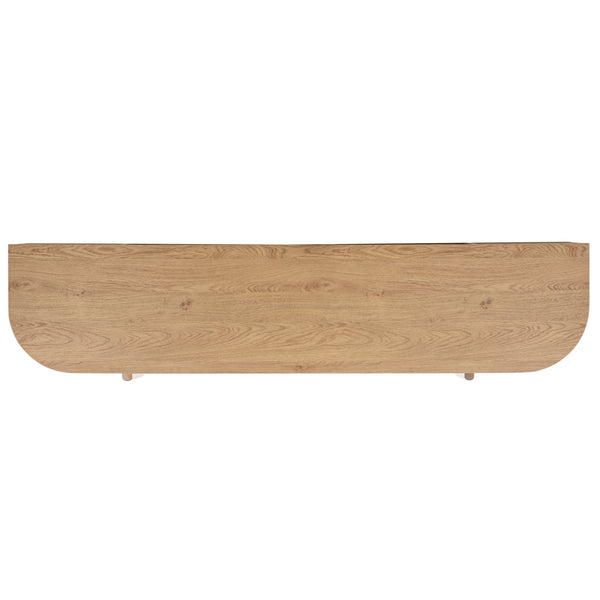 Tomori 70.9" Tv Stand With Spacious Top, Two Concealed Drawers, Scratch-Resistant Wood-Look Finish